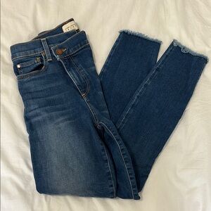 Alice + Olivia Crossover Dark Blue Ankle Jeans